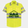 Men's High Visibility Safety Short Sleeve Work Shirt Thumbnail