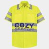 Men's High Visibility Safety Short Sleeve Work Shirt Thumbnail