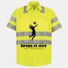 Men's High Visibility Safety Short Sleeve Work Shirt Thumbnail