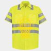 Men's High Visibility Safety Short Sleeve Work Shirt Thumbnail