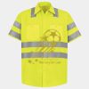 Men's High Visibility Safety Short Sleeve Work Shirt Thumbnail