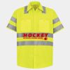 Men's High Visibility Safety Short Sleeve Work Shirt Thumbnail