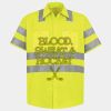 Men's High Visibility Safety Short Sleeve Work Shirt Thumbnail