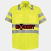Men's High Visibility Safety Short Sleeve Work Shirt Thumbnail