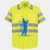 Men's High Visibility Safety Short Sleeve Work Shirt Thumbnail