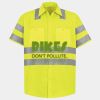 Men's High Visibility Safety Short Sleeve Work Shirt Thumbnail