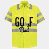 Men's High Visibility Safety Short Sleeve Work Shirt Thumbnail
