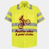 Men's High Visibility Safety Short Sleeve Work Shirt Thumbnail
