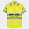 Men's High Visibility Safety Short Sleeve Work Shirt Thumbnail