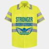 Men's High Visibility Safety Short Sleeve Work Shirt Thumbnail
