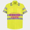 Men's High Visibility Safety Short Sleeve Work Shirt Thumbnail