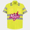 Men's High Visibility Safety Short Sleeve Work Shirt Thumbnail