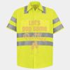 Men's High Visibility Safety Short Sleeve Work Shirt Thumbnail