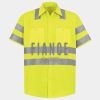 Men's High Visibility Safety Short Sleeve Work Shirt Thumbnail