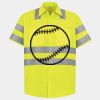 Men's High Visibility Safety Short Sleeve Work Shirt Thumbnail