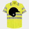 Men's High Visibility Safety Short Sleeve Work Shirt Thumbnail