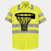 Men's High Visibility Safety Short Sleeve Work Shirt Thumbnail