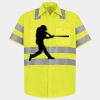 Men's High Visibility Safety Short Sleeve Work Shirt Thumbnail