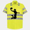 Men's High Visibility Safety Short Sleeve Work Shirt Thumbnail