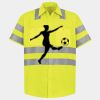 Men's High Visibility Safety Short Sleeve Work Shirt Thumbnail