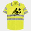 Men's High Visibility Safety Short Sleeve Work Shirt Thumbnail