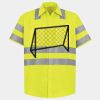 Men's High Visibility Safety Short Sleeve Work Shirt Thumbnail