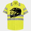 Men's High Visibility Safety Short Sleeve Work Shirt Thumbnail