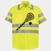 Men's High Visibility Safety Short Sleeve Work Shirt Thumbnail