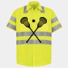 Men's High Visibility Safety Short Sleeve Work Shirt Thumbnail