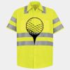 Men's High Visibility Safety Short Sleeve Work Shirt Thumbnail