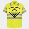 Men's High Visibility Safety Short Sleeve Work Shirt Thumbnail