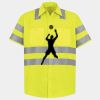 Men's High Visibility Safety Short Sleeve Work Shirt Thumbnail