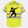 Men's High Visibility Safety Short Sleeve Work Shirt Thumbnail