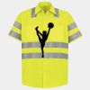 Men's High Visibility Safety Short Sleeve Work Shirt Thumbnail