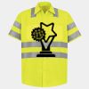 Men's High Visibility Safety Short Sleeve Work Shirt Thumbnail