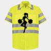 Men's High Visibility Safety Short Sleeve Work Shirt Thumbnail