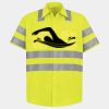 Men's High Visibility Safety Short Sleeve Work Shirt Thumbnail