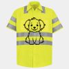 Men's High Visibility Safety Short Sleeve Work Shirt Thumbnail