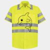 Men's High Visibility Safety Short Sleeve Work Shirt Thumbnail