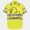 Men's High Visibility Safety Short Sleeve Work Shirt Thumbnail