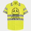 Men's High Visibility Safety Short Sleeve Work Shirt Thumbnail