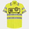 Men's High Visibility Safety Short Sleeve Work Shirt Thumbnail