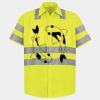 Men's High Visibility Safety Short Sleeve Work Shirt Thumbnail