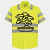 Men's High Visibility Safety Short Sleeve Work Shirt Thumbnail
