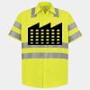 Men's High Visibility Safety Short Sleeve Work Shirt Thumbnail