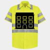 Men's High Visibility Safety Short Sleeve Work Shirt Thumbnail