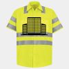 Men's High Visibility Safety Short Sleeve Work Shirt Thumbnail