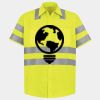 Men's High Visibility Safety Short Sleeve Work Shirt Thumbnail