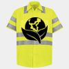 Men's High Visibility Safety Short Sleeve Work Shirt Thumbnail