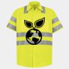 Men's High Visibility Safety Short Sleeve Work Shirt Thumbnail